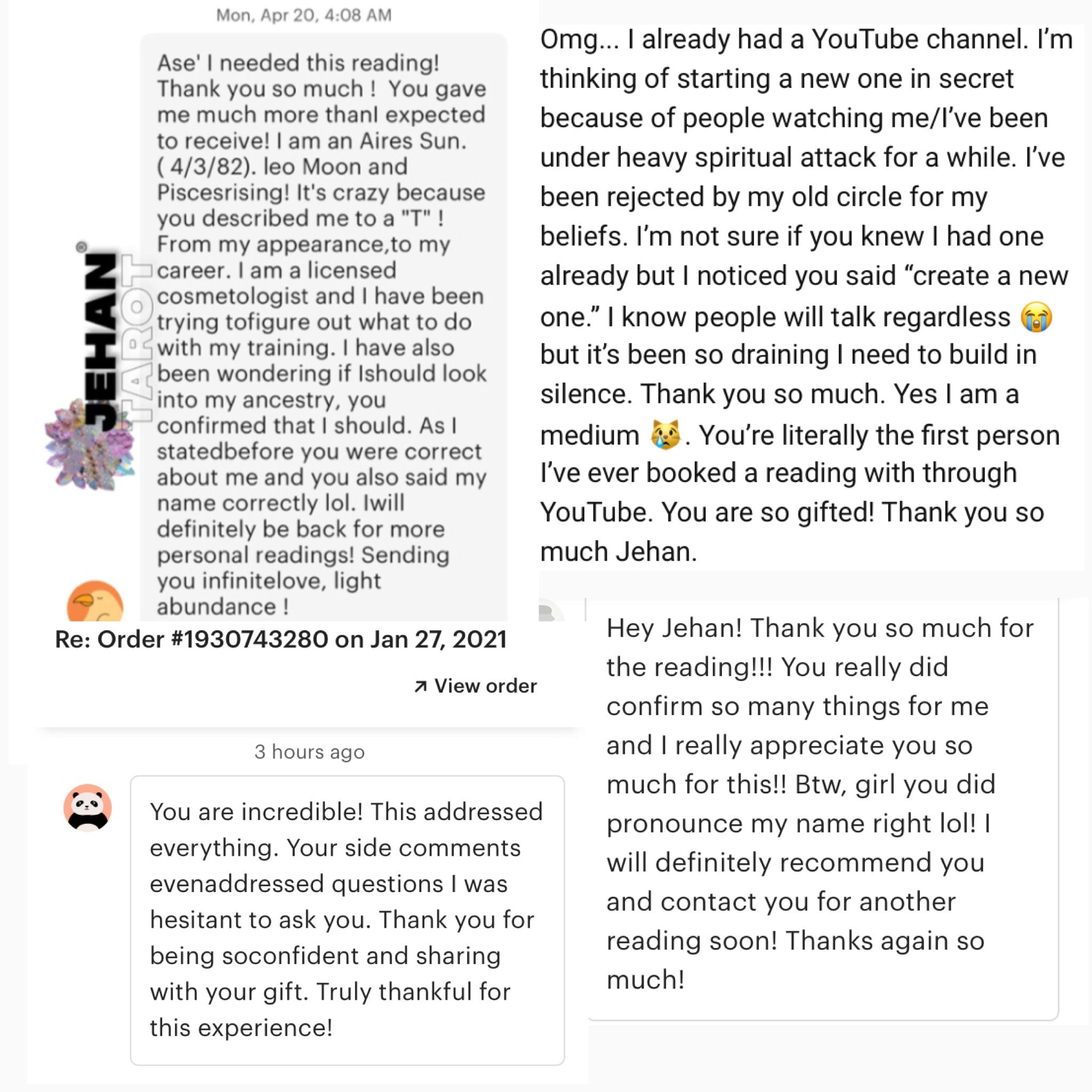 Ask Three Questions Intuitive - 60 mins Video Reading